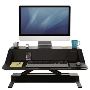 Workstation, Sit-Stand Lotus, schwarz, Kunststoff-Metall, Fellowes